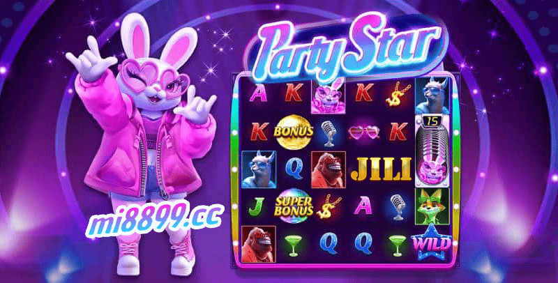 JILI《PartyStar》与兔子DJ一起点燃夜晚派对